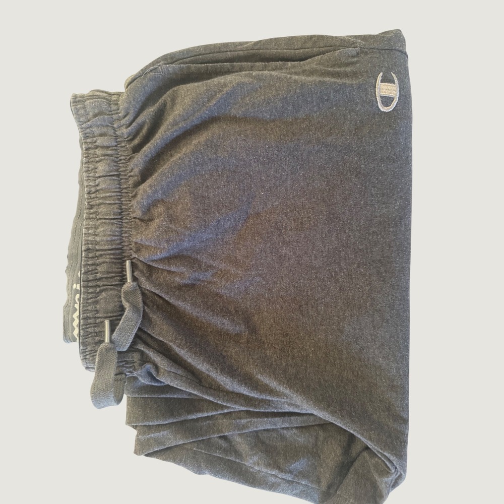 Champion Jersey Lounge Pants Mens 2XL Gray Drawstring Elastic Waist Athletic